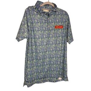 Donald Ross sportswear parce rum embroidered logo polo golf top